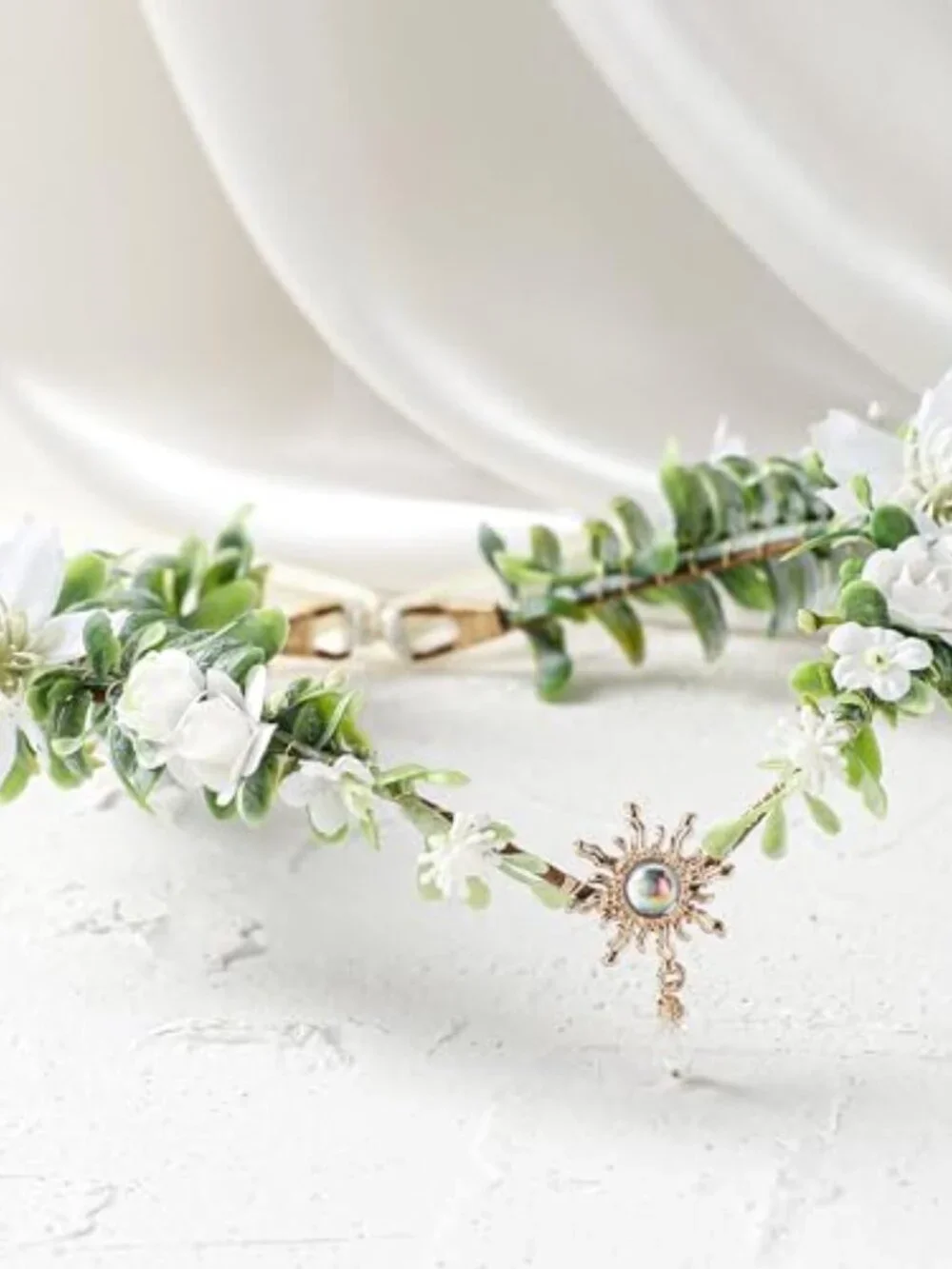 Handcrafted Woodland Flower Elf Crown Fairy Circlet Renfaire